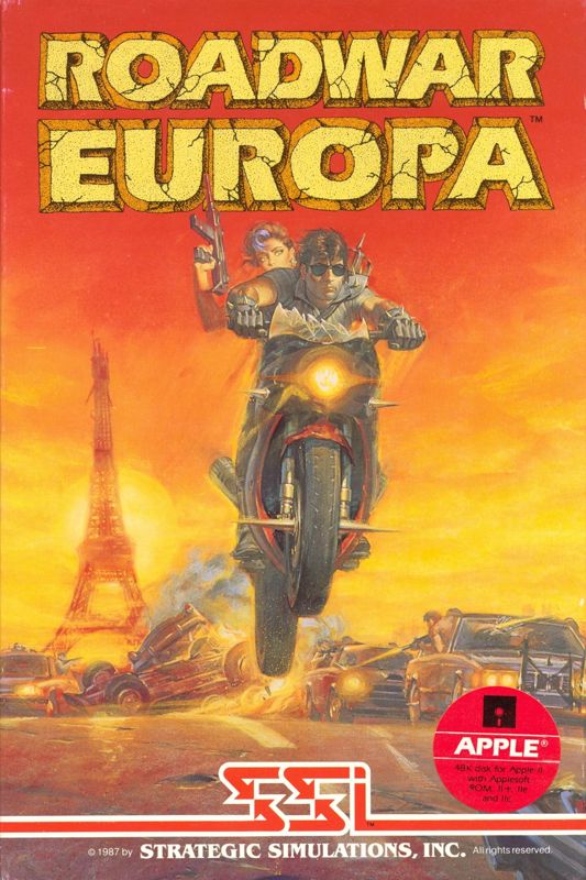 Roadwar Europa box art for Commodore 64